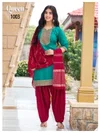 Queen By Banwery Vertican Embroidery Readymade Patiyala Dress 